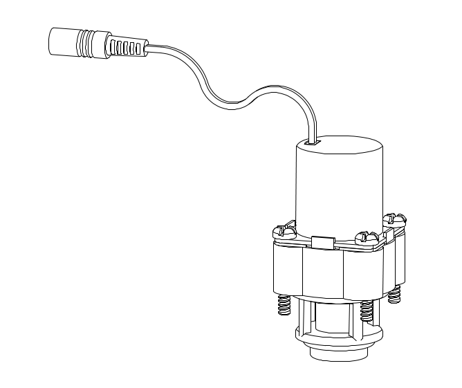 Комплектующие электромагнитного клапана KG-A31C: соленоид с мембраной KG-A31Ca