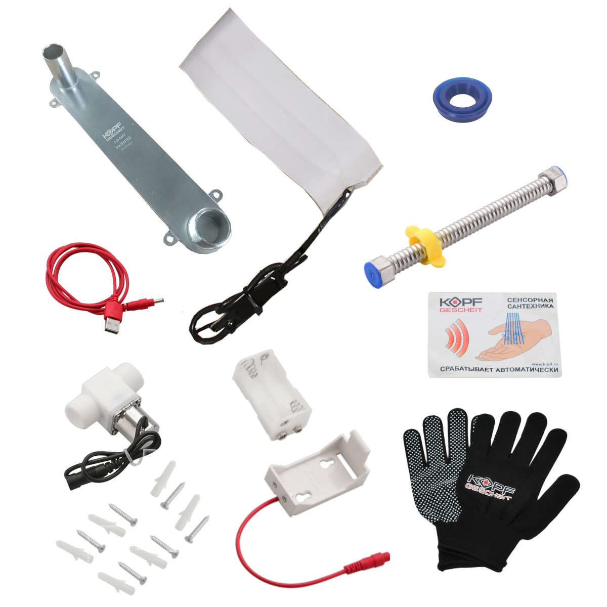 Комплект Kopfgescheit KG634 Kit H для автоматизации смыва воды для писсуара Sanita Luxe Long sensor